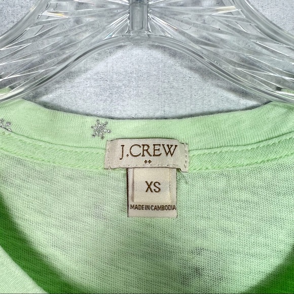 🍭 J. Crew Metallic Snowflake Tee - Picture 3 of 5